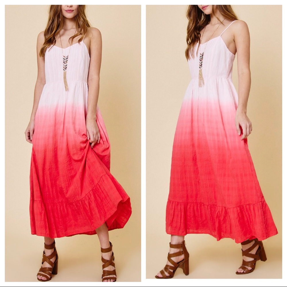 Tie dye ombré cami maxi dress - Picture 3 of 5